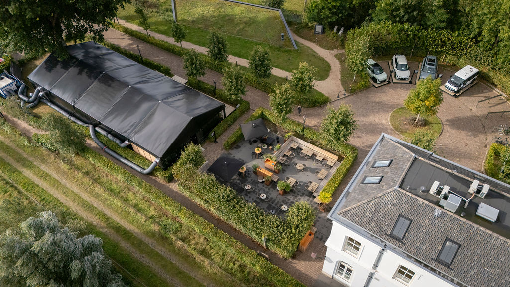 mountains with a road in between