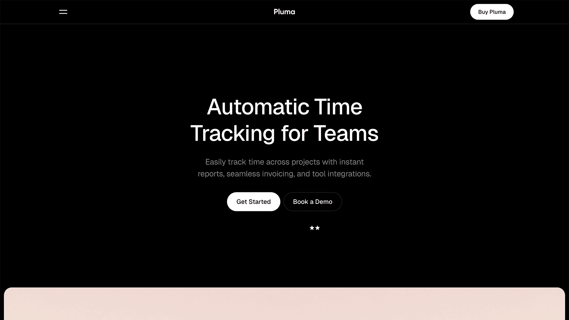Pluma Framer template