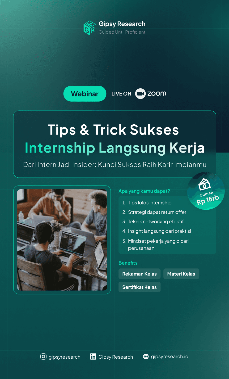 Cover: Tips & Trick Sukses Internship Langsung Kerja