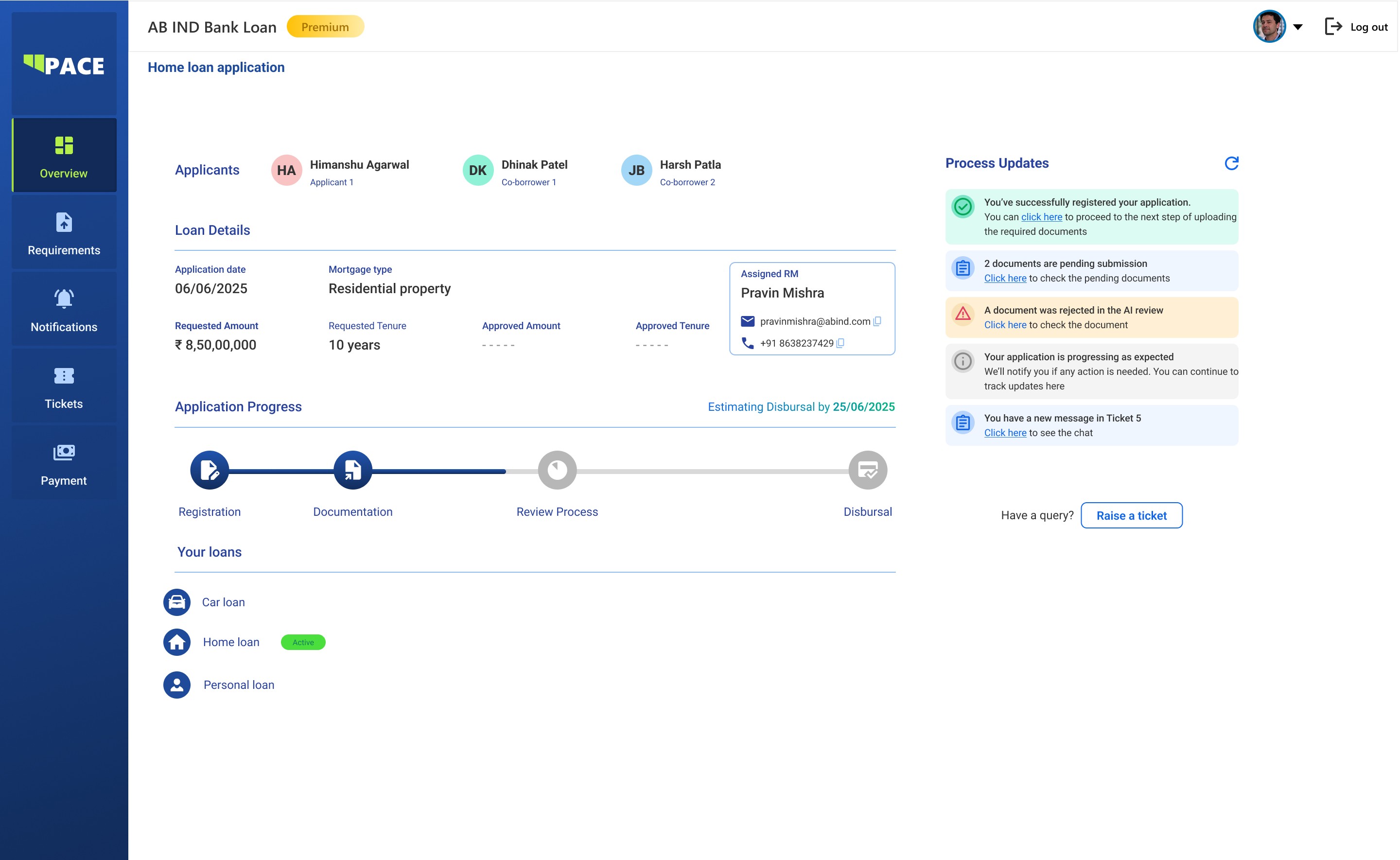 Laptop showing Bloomy UI