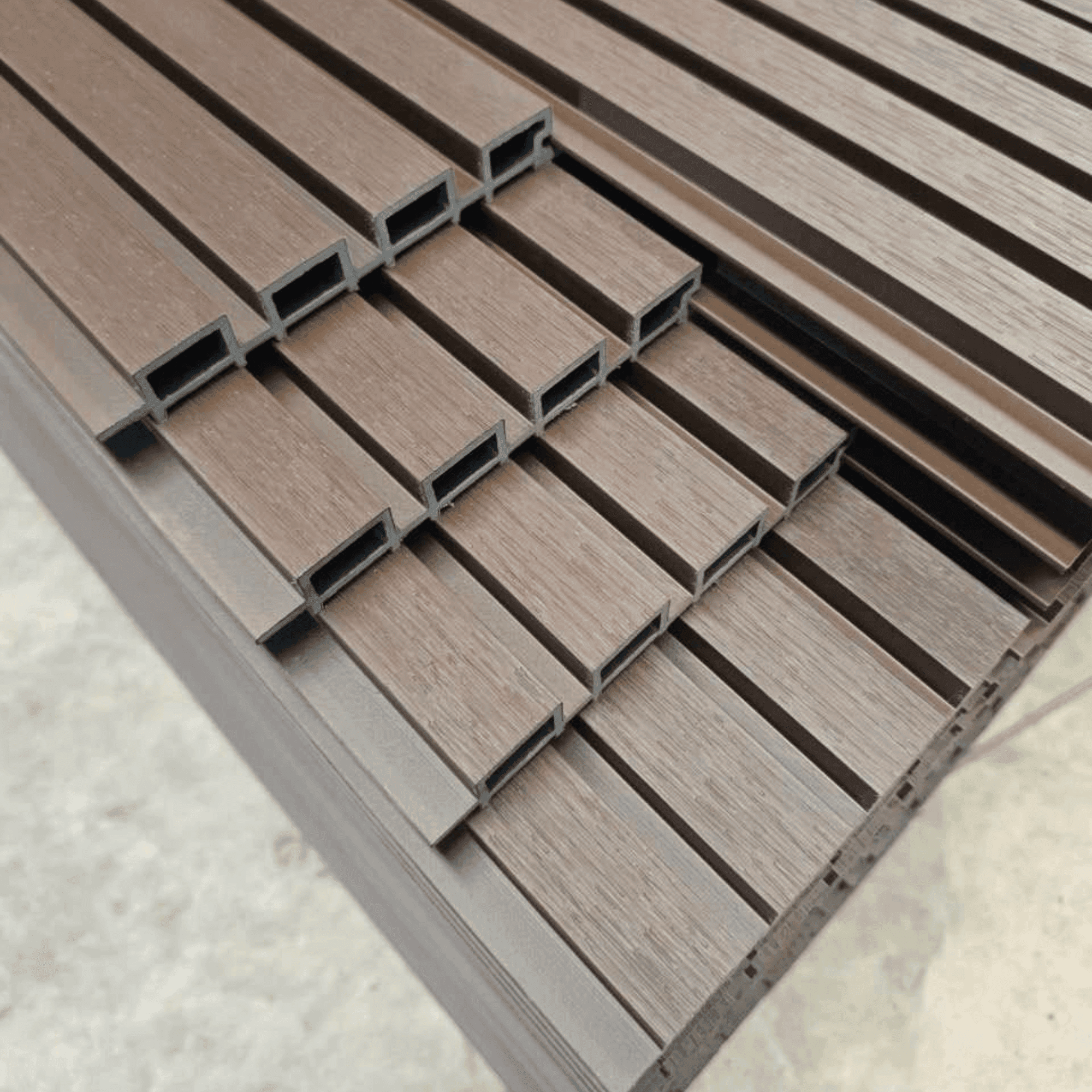 WPC Wall Panel Exterior Cafe - SRJ Tu Hogar