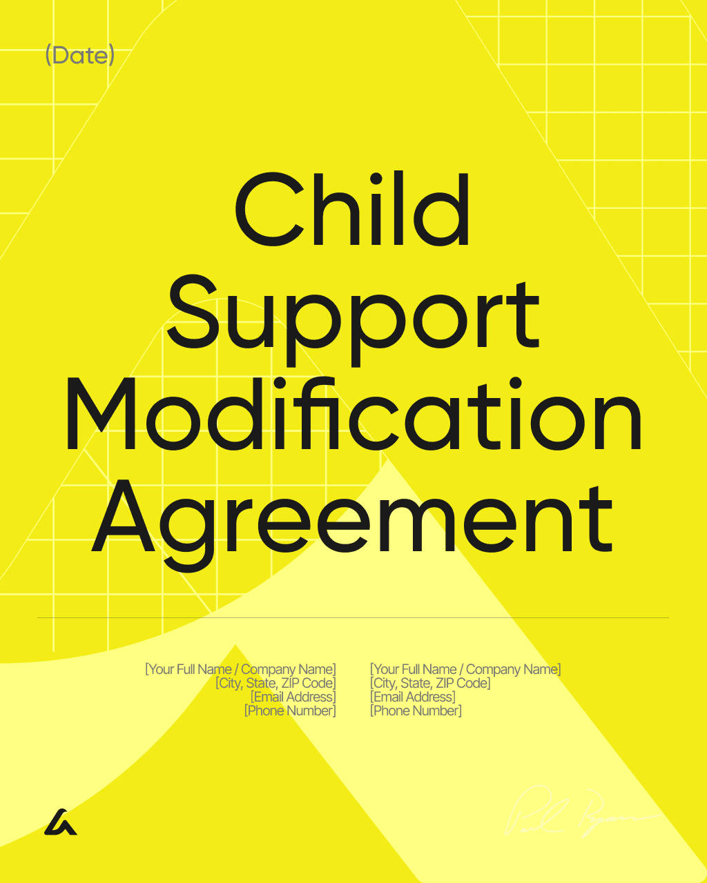 Child Support Modification Agreement