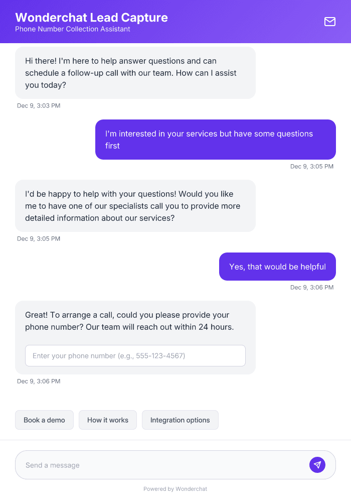 Phone Number Collector AI Agent Template