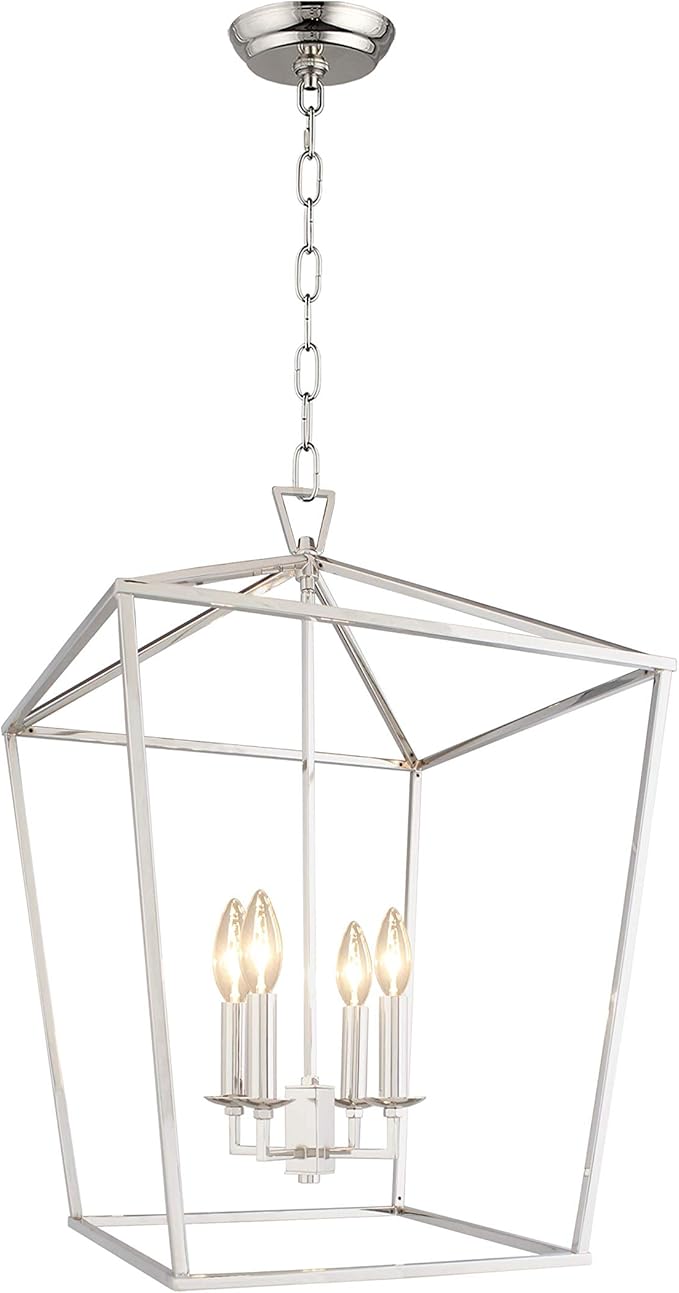 Darlana Chandelier Chrome Pendant Light Fixture For Entryway