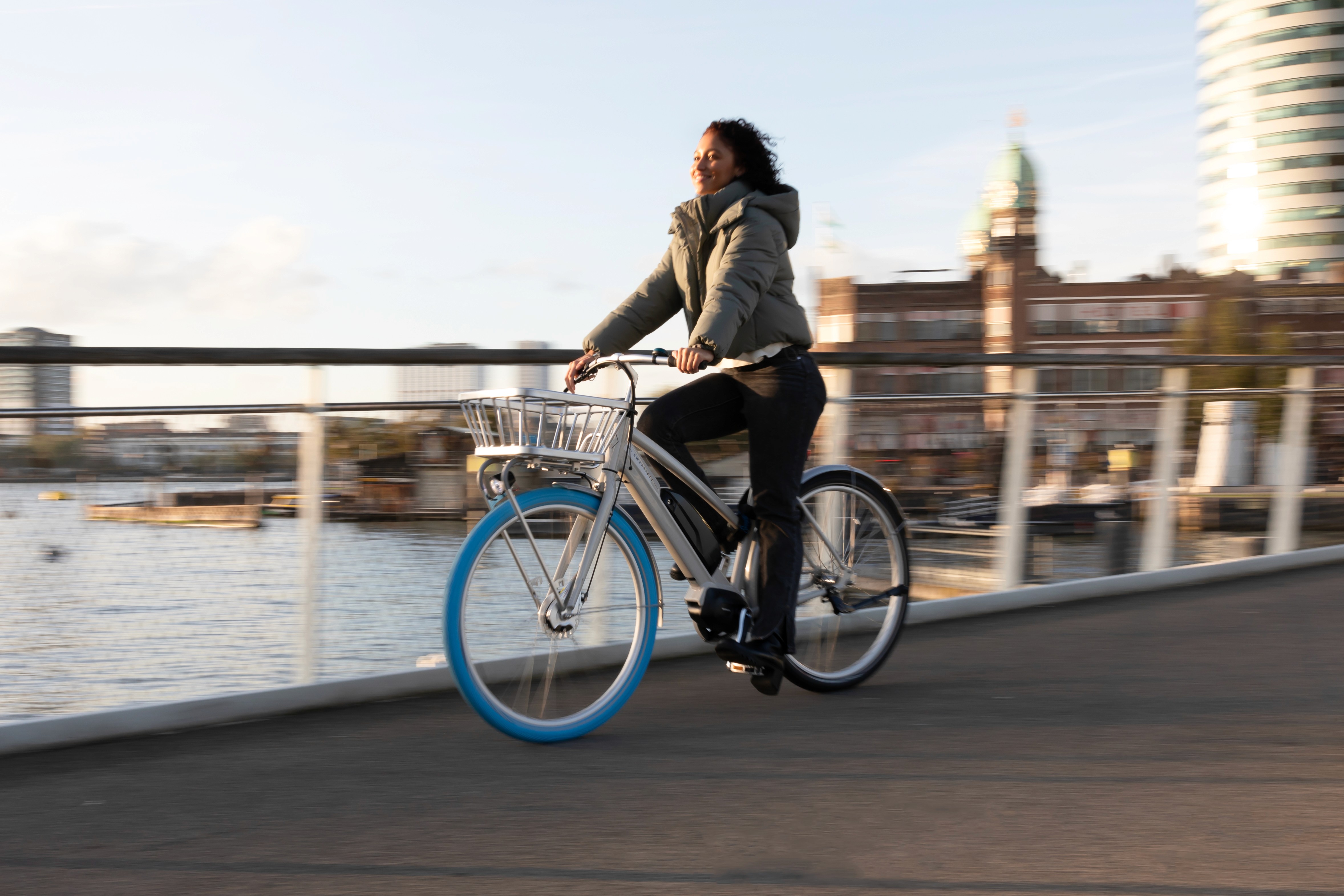 biking in winter