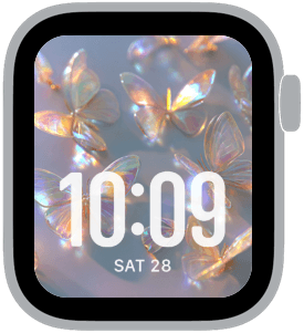 opaline flutter Apple Watch face preview 3 featuring gradient, summer, and spring.