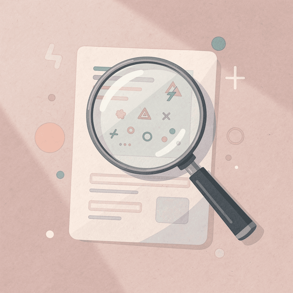  Magnifying glass examining pronunciation details for language learning analysis