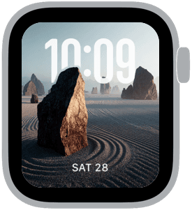 stone garden Apple Watch face preview 1 featuring autumn, summer, and spring.