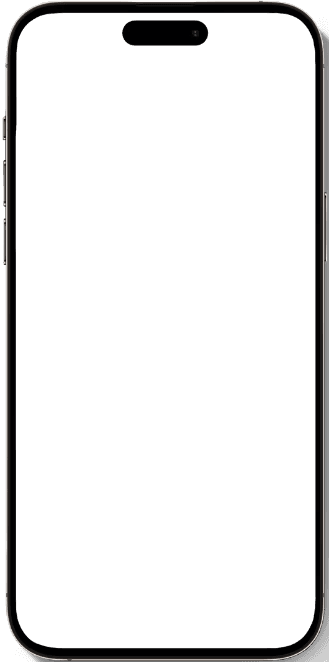 iPhone 16 de face avec écran vide