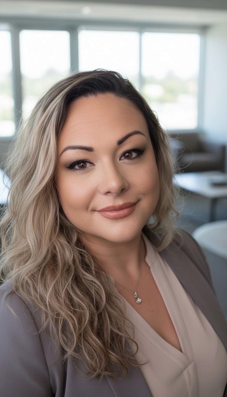 Abstract pink and blue background with water droplets.