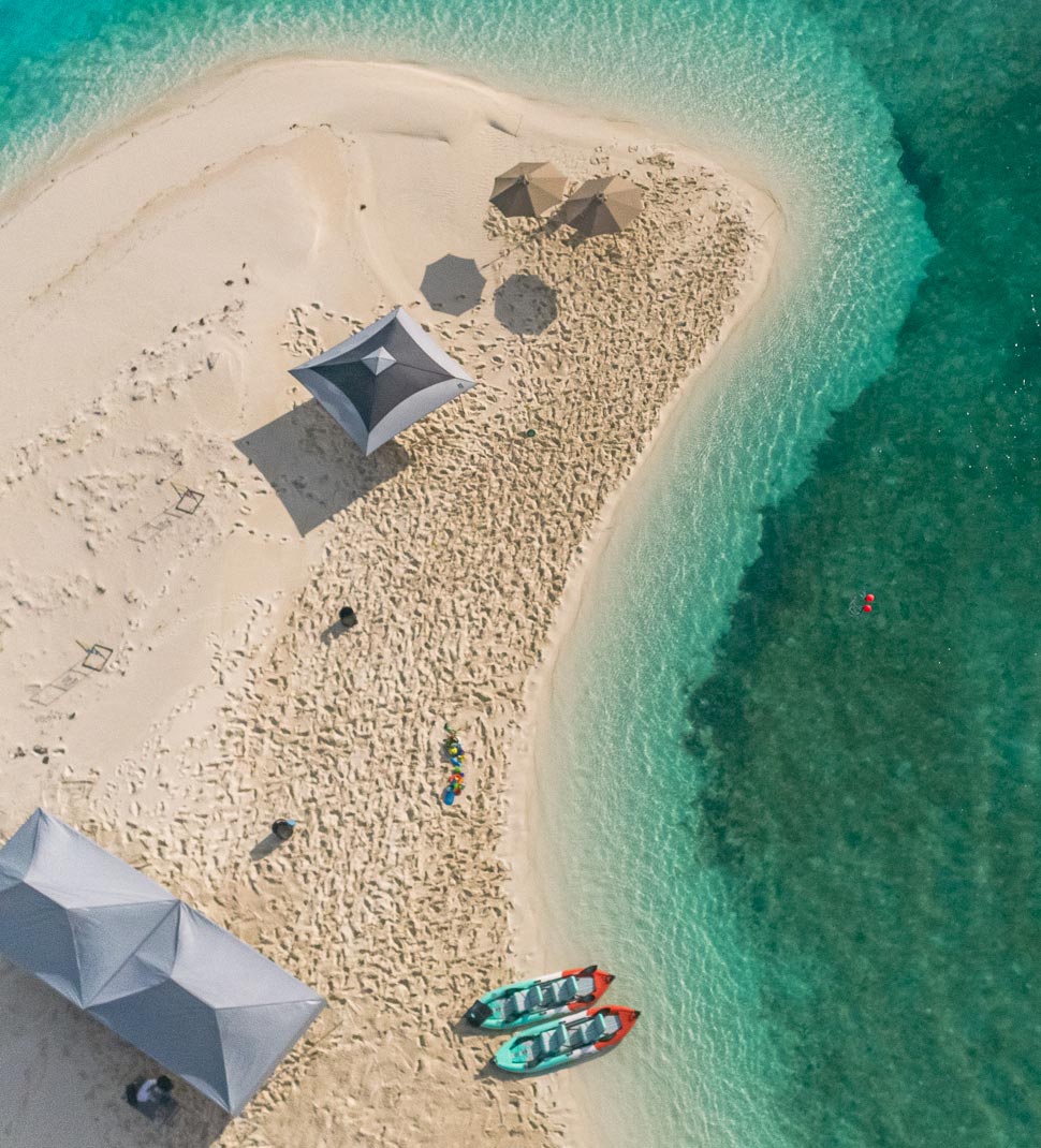 A Beach Setup Ready for Play Time