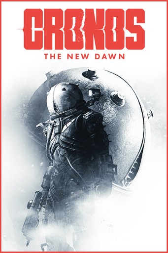 Jaquette de Cronos: The New Dawn : une silhouette en lourde combinaison blindée sur fond gris.