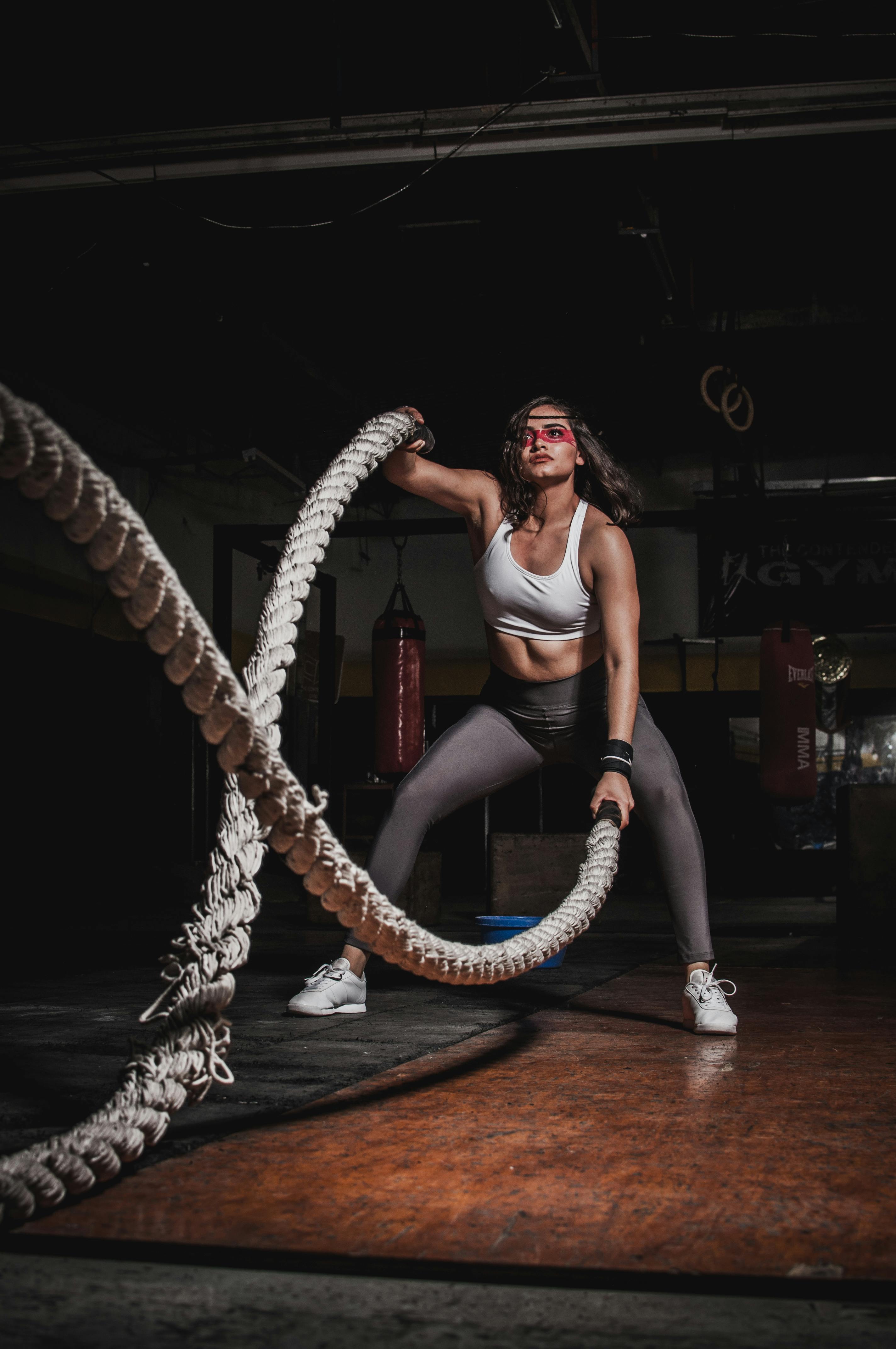 woman with rope