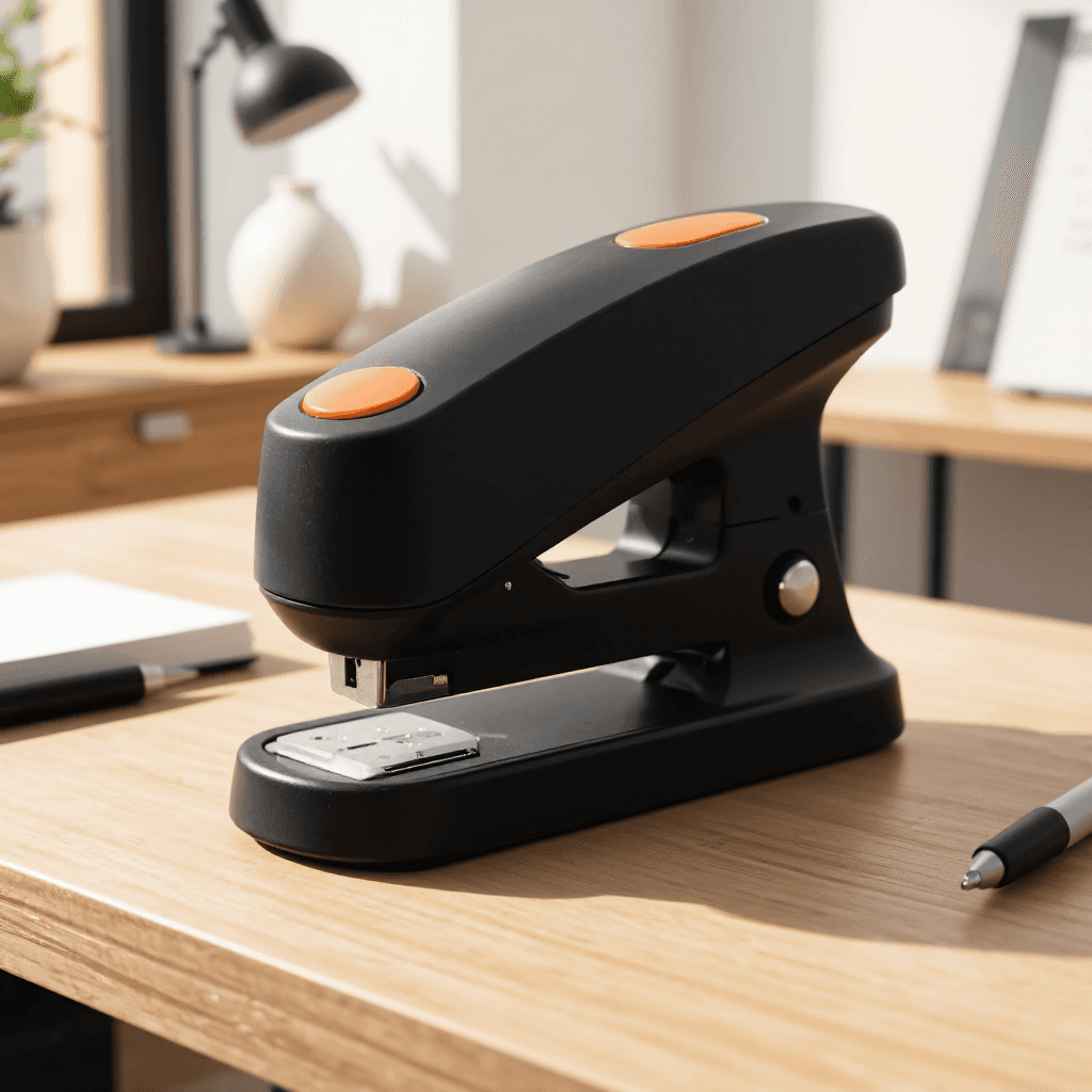 product photography of a stapler used for binding papers together