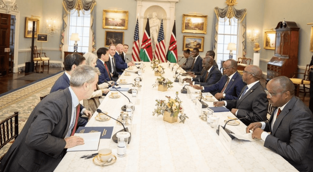 Kenya and US delegations during the signing of the historic Health Cooperation Framework between the two governments.