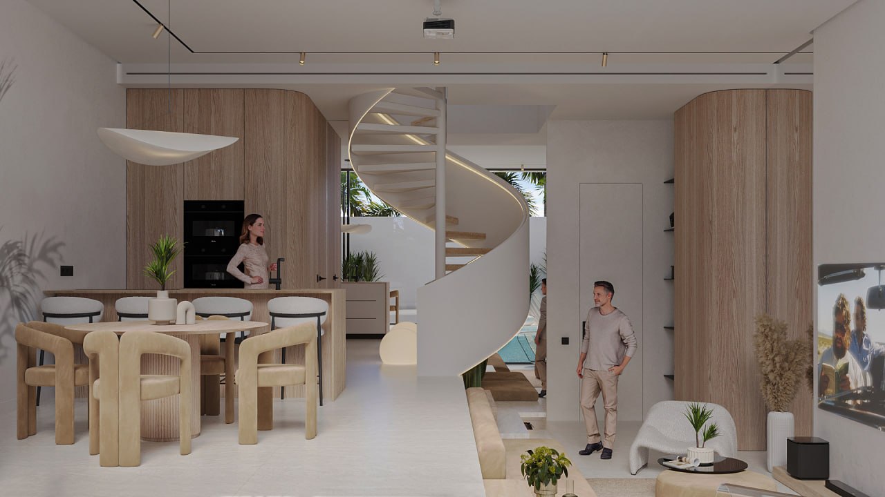 2-bedroom villa in the White Palm complex in Batu Bolong, Canggu