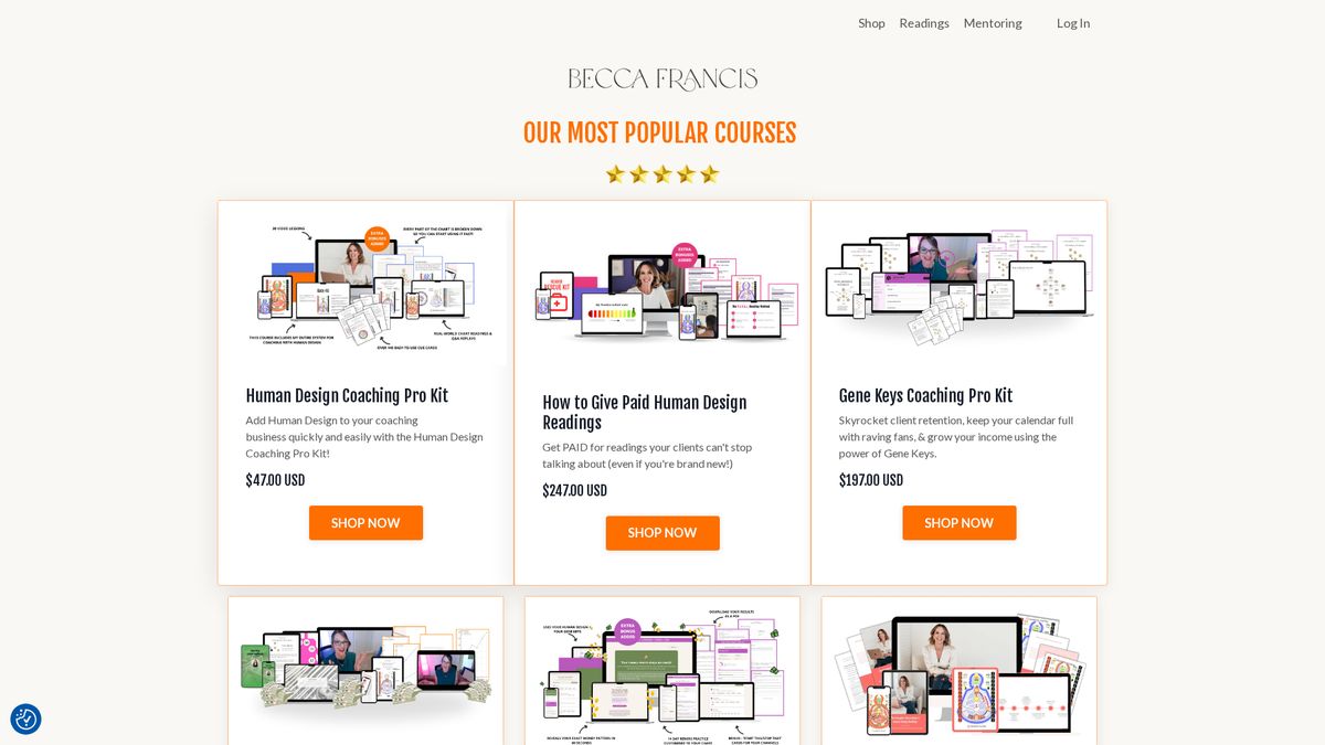Becca Francis website