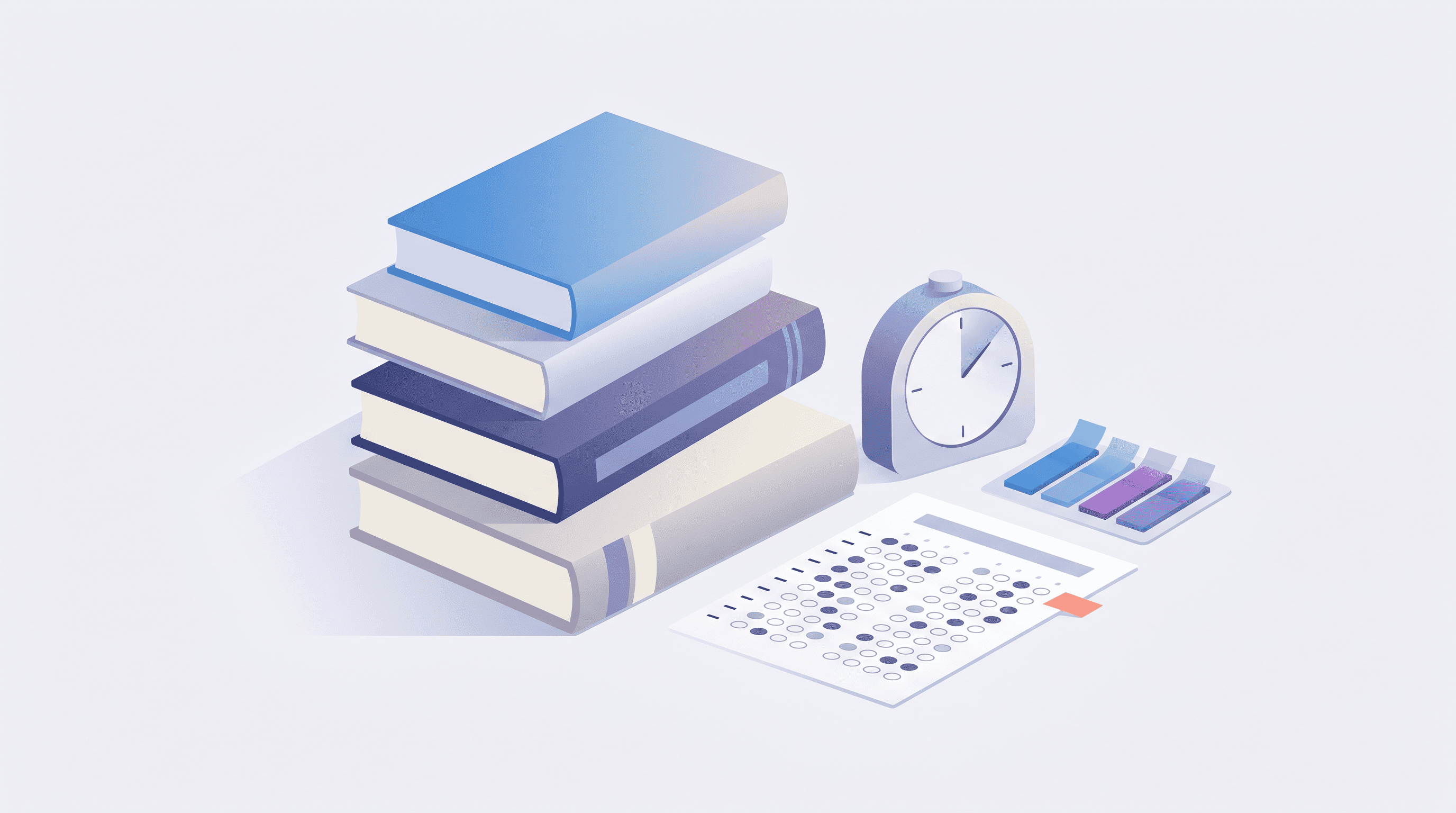 Board prep books and timed question sheet