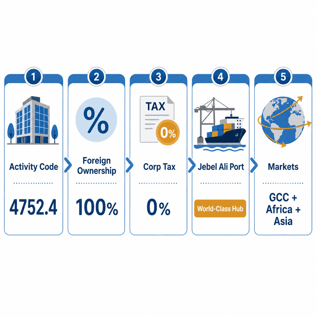 Infographic: Apply for a Cement Products Trading License in Dubai