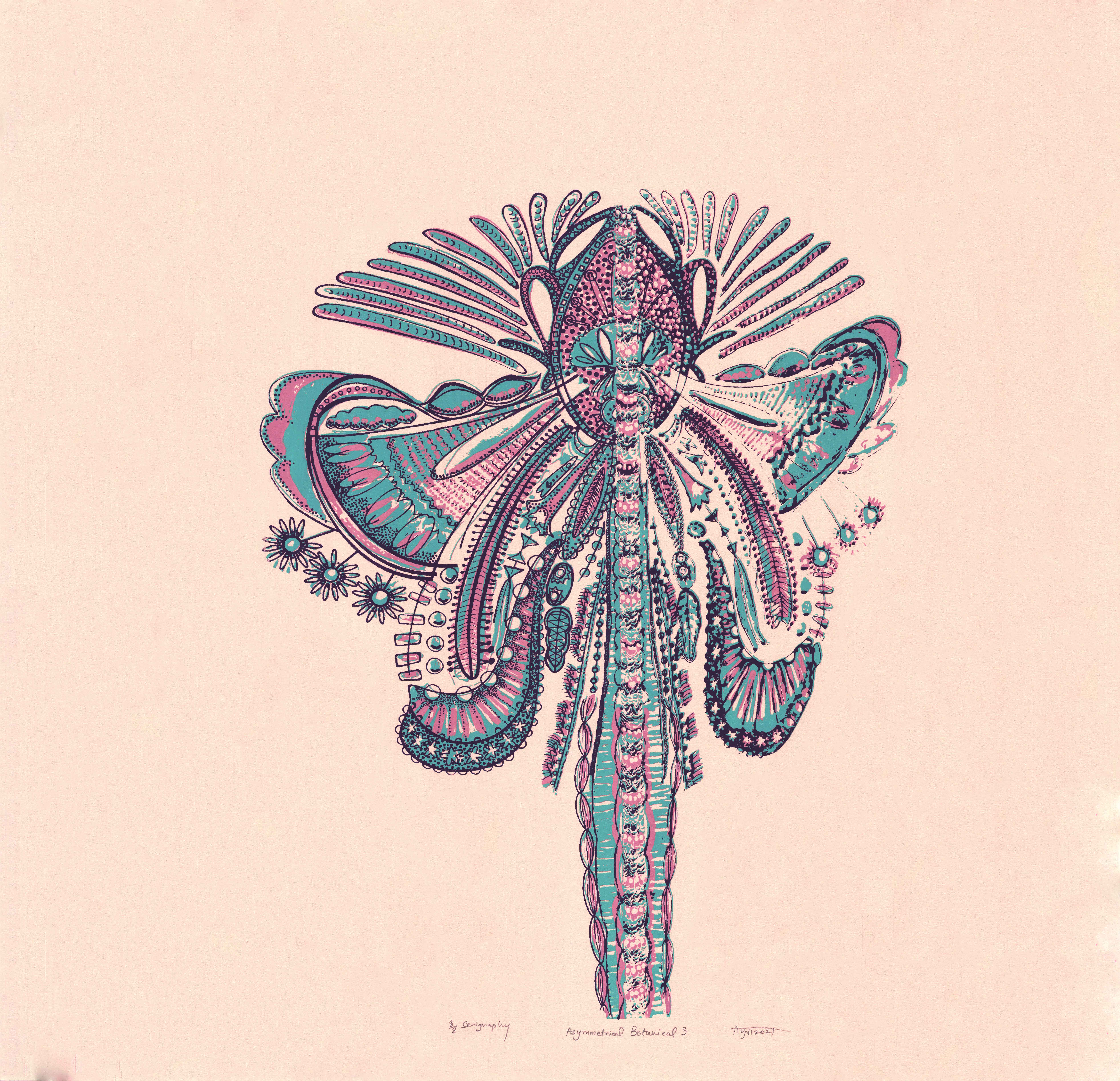 herd of sheep on road painting