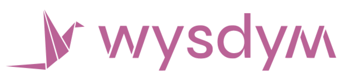 wysdym logo — crane and wordmark