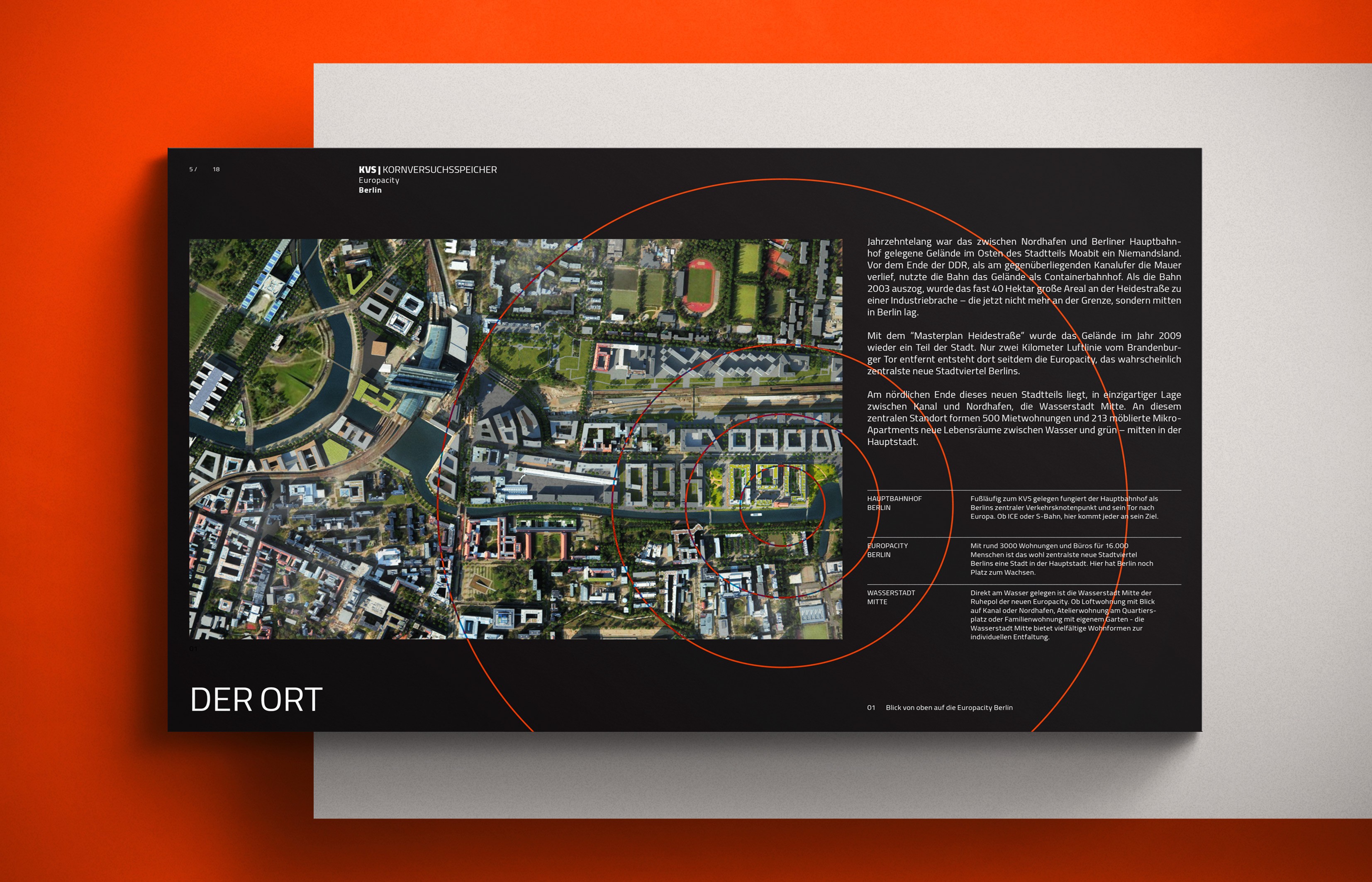 Broschüre für den KVS Kornspeicher – modernes Editorial Design mit klarer Typografie und markanter, zeitgemäßer Farbwelt