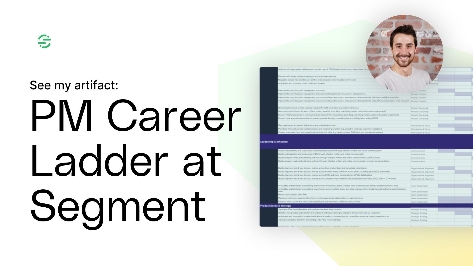 PM Career Ladder at Segment Artifact
