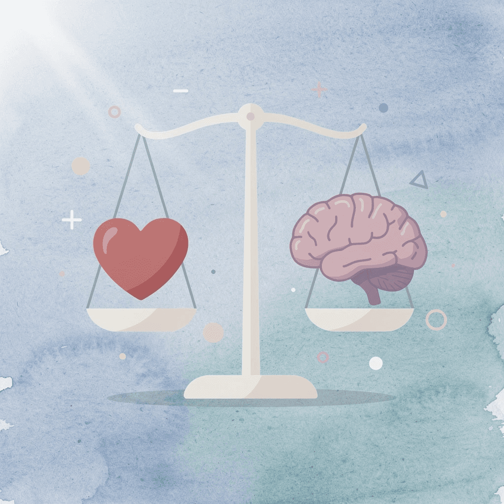 Scale icon balancing business complexity against AI tool capability