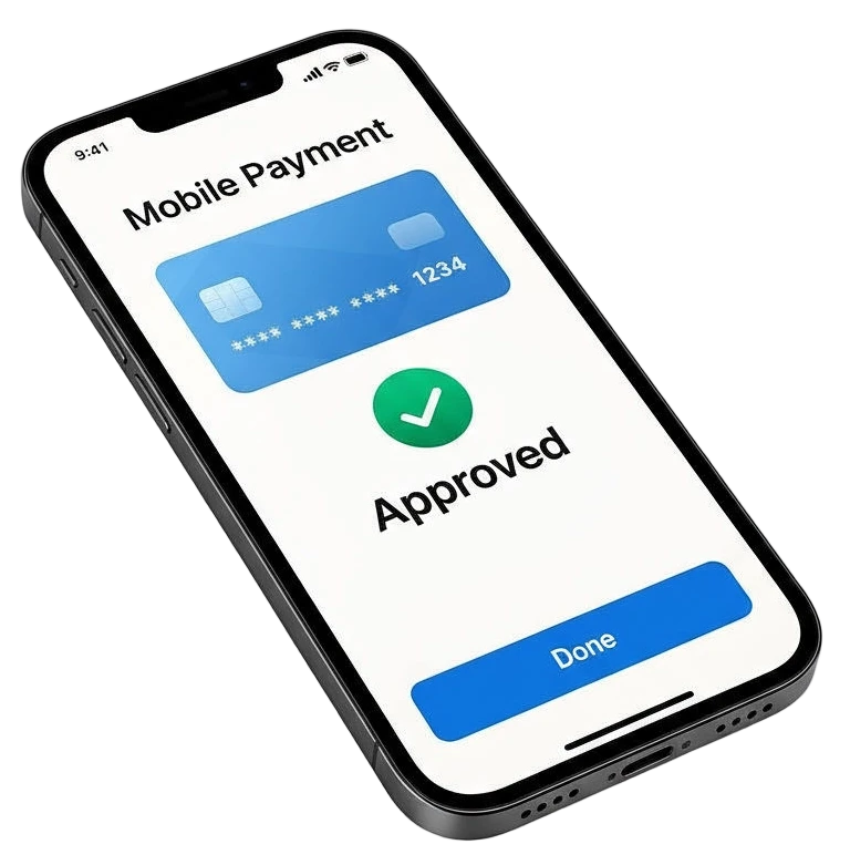 Shoe product showcase screen on a cellphone