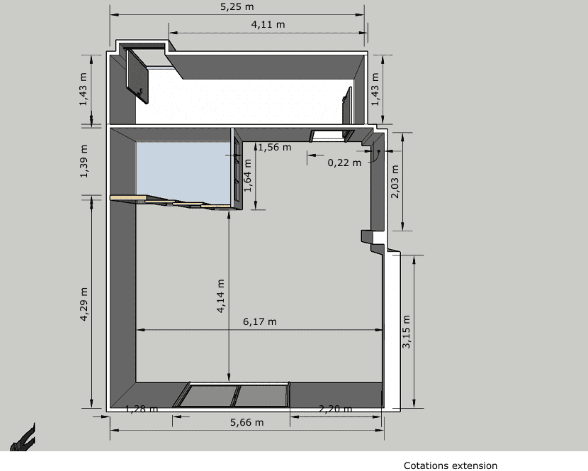 plan 2D extension