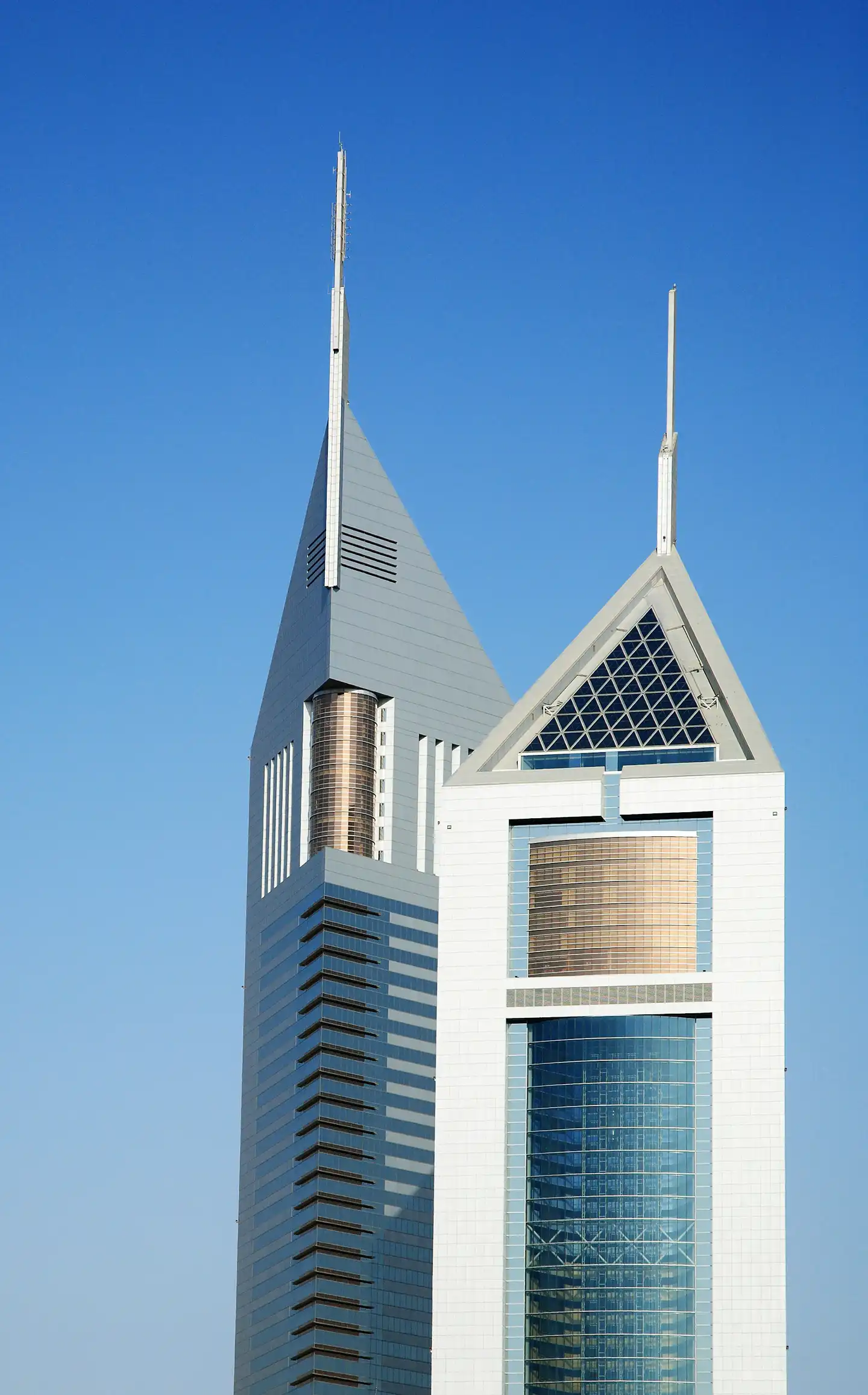 Dubai urban environment with mixed residential and commercial buildings
