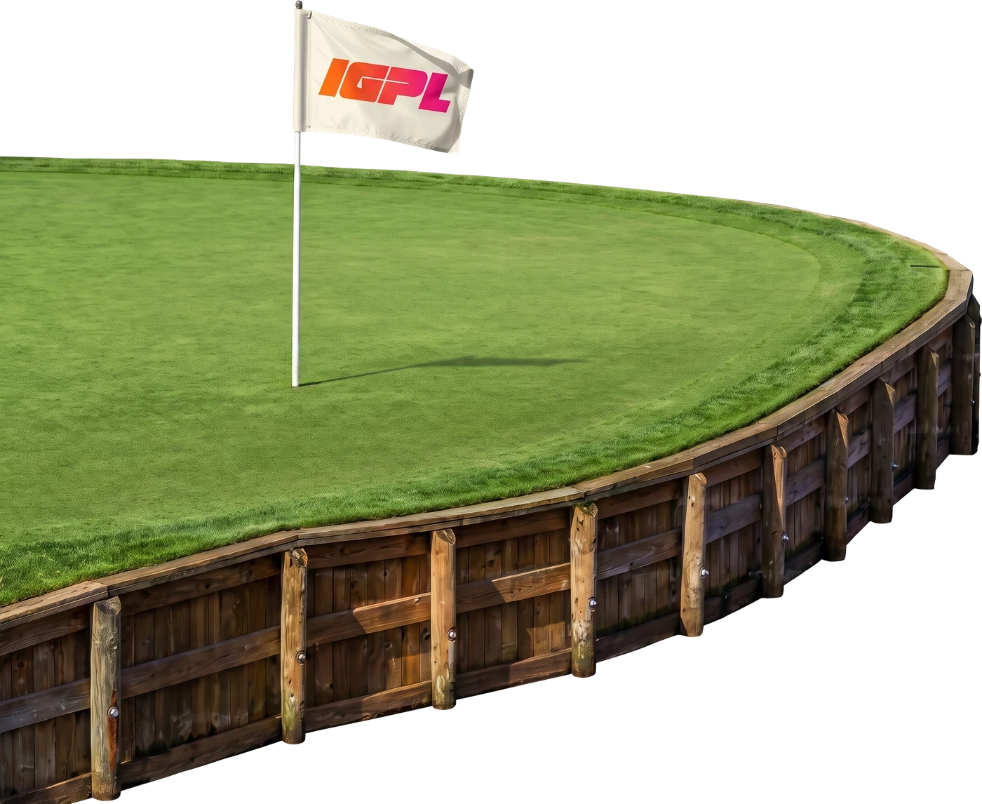 IGPL championship green with flag