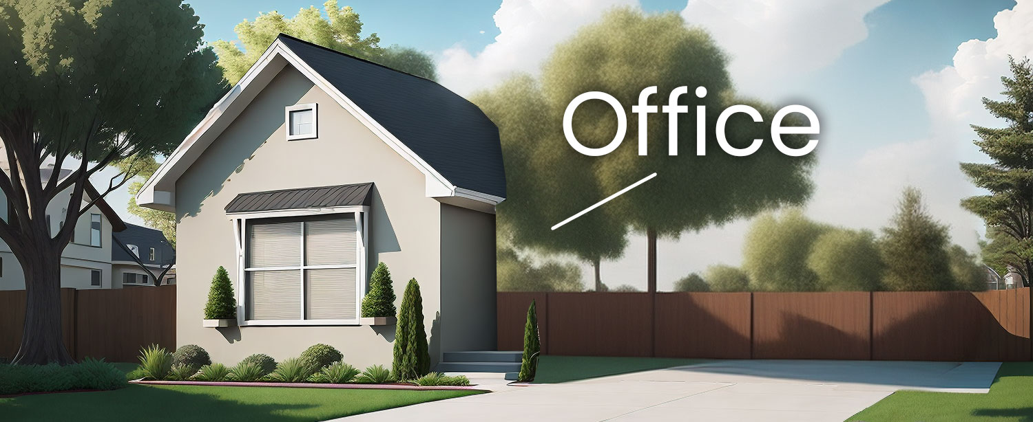 The same house as before but missing all rooms except for the office