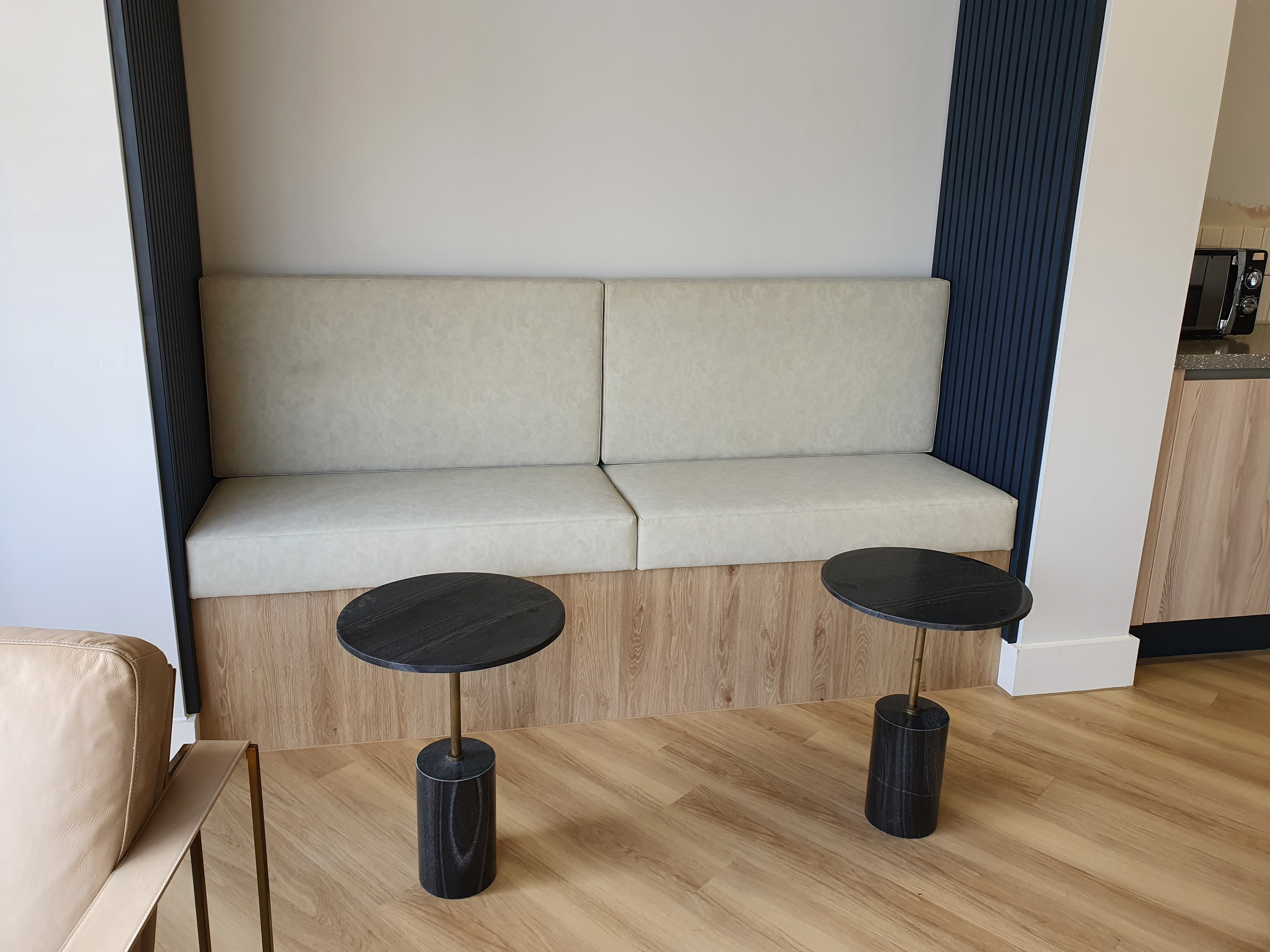 Bespoke seating area in Manchester office space