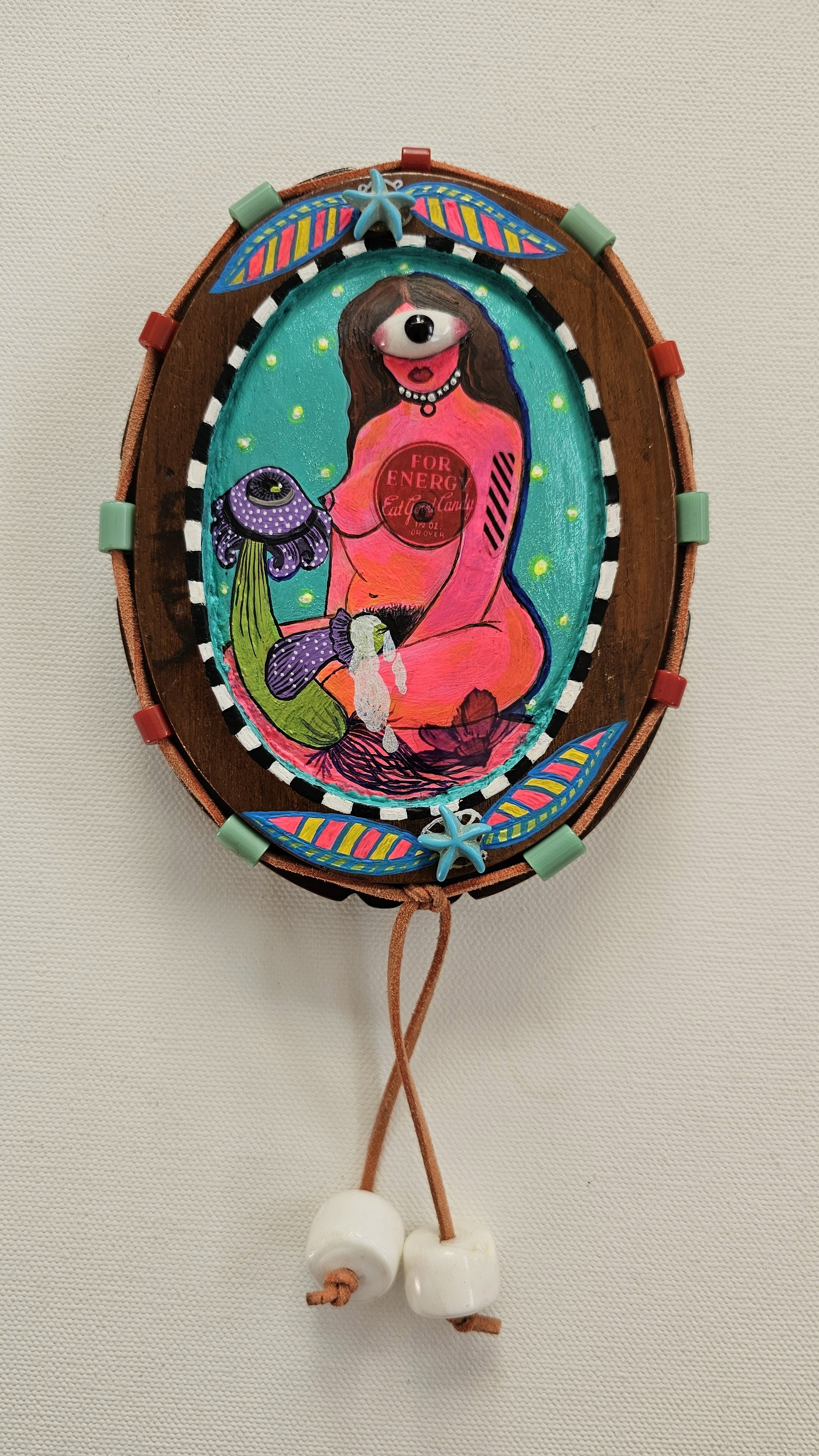 herd of sheep on road painting