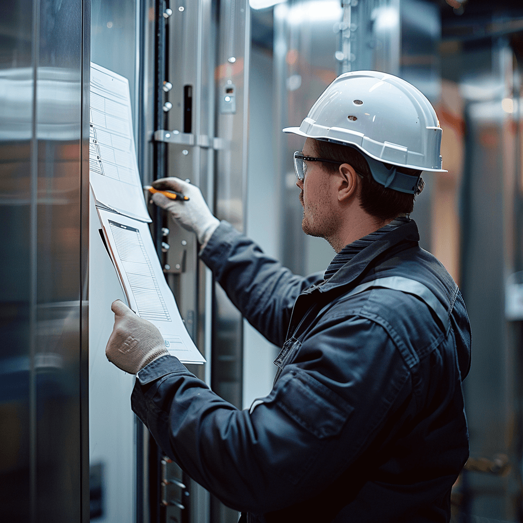 Elevator maintenance check for performance