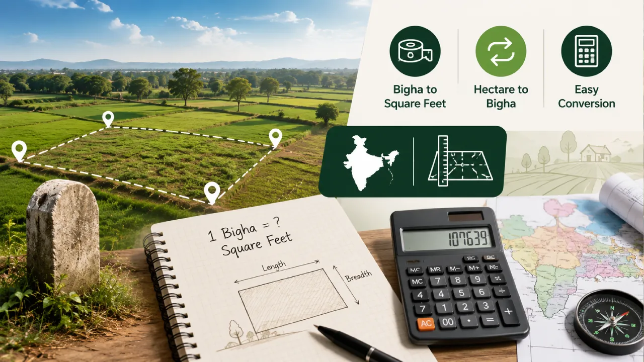 How to Convert Bigha to Square Feet in India