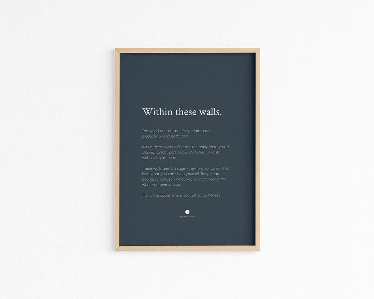 Within These Walls • Premium Art Print • Ready to Frame - Haven & Hold
