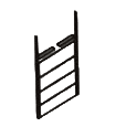 Vertical lift sectional doors with conical cable drum