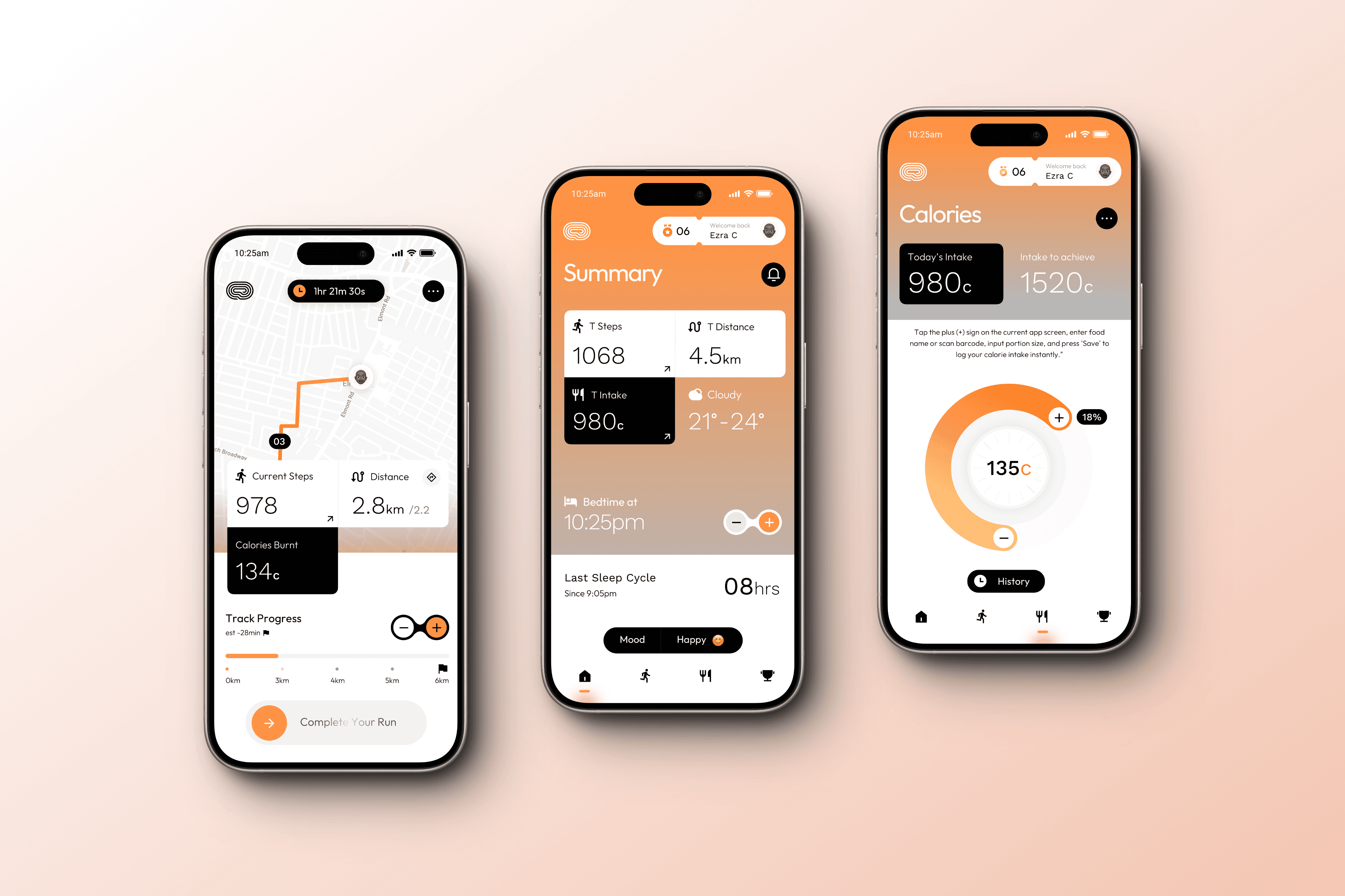 Inthikhab Fitness Tracker Design UIUX
