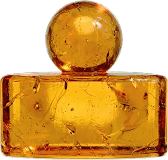 frasco pequeño de perfume ambar