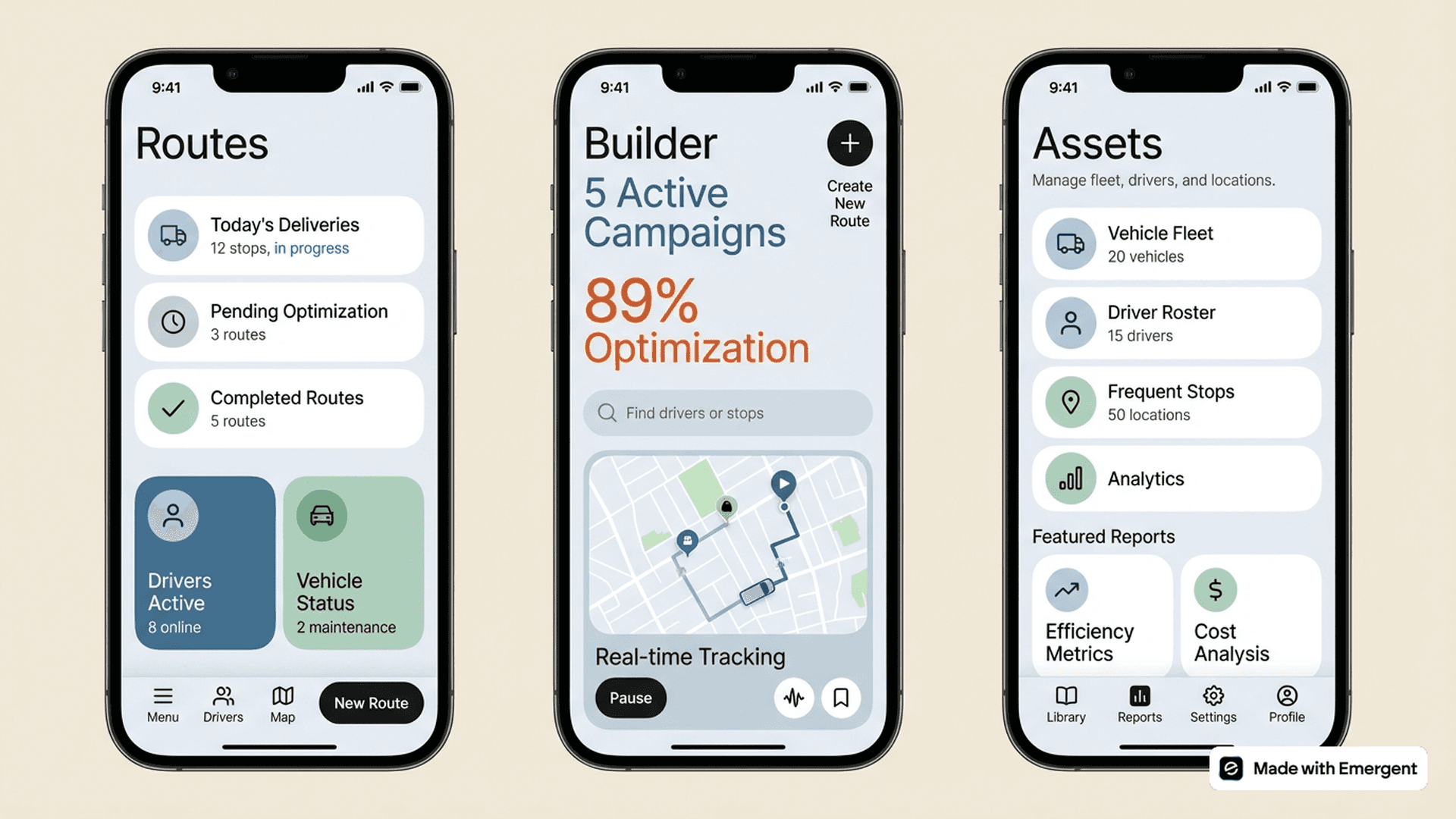 Route Logistics App Made With Emergent