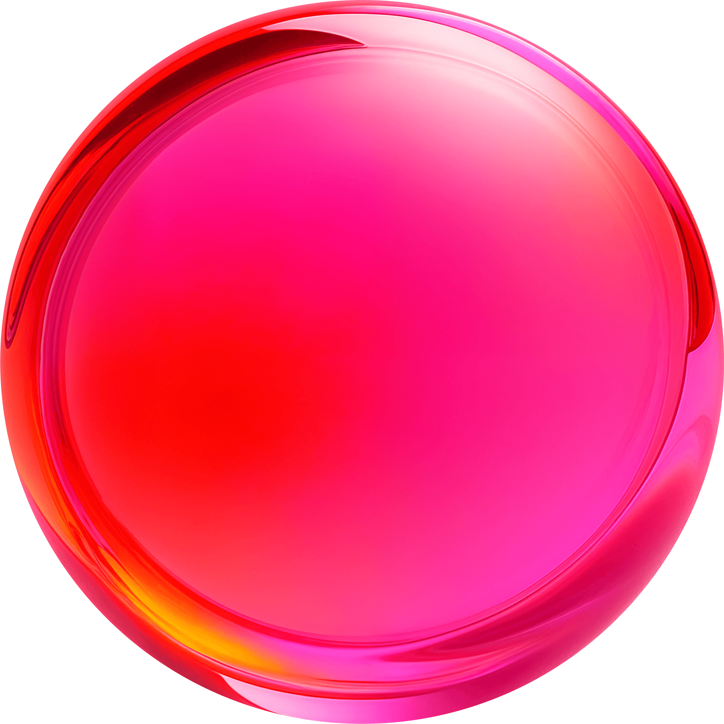An Apple iPhone displayed against a vibrant red and pink background.