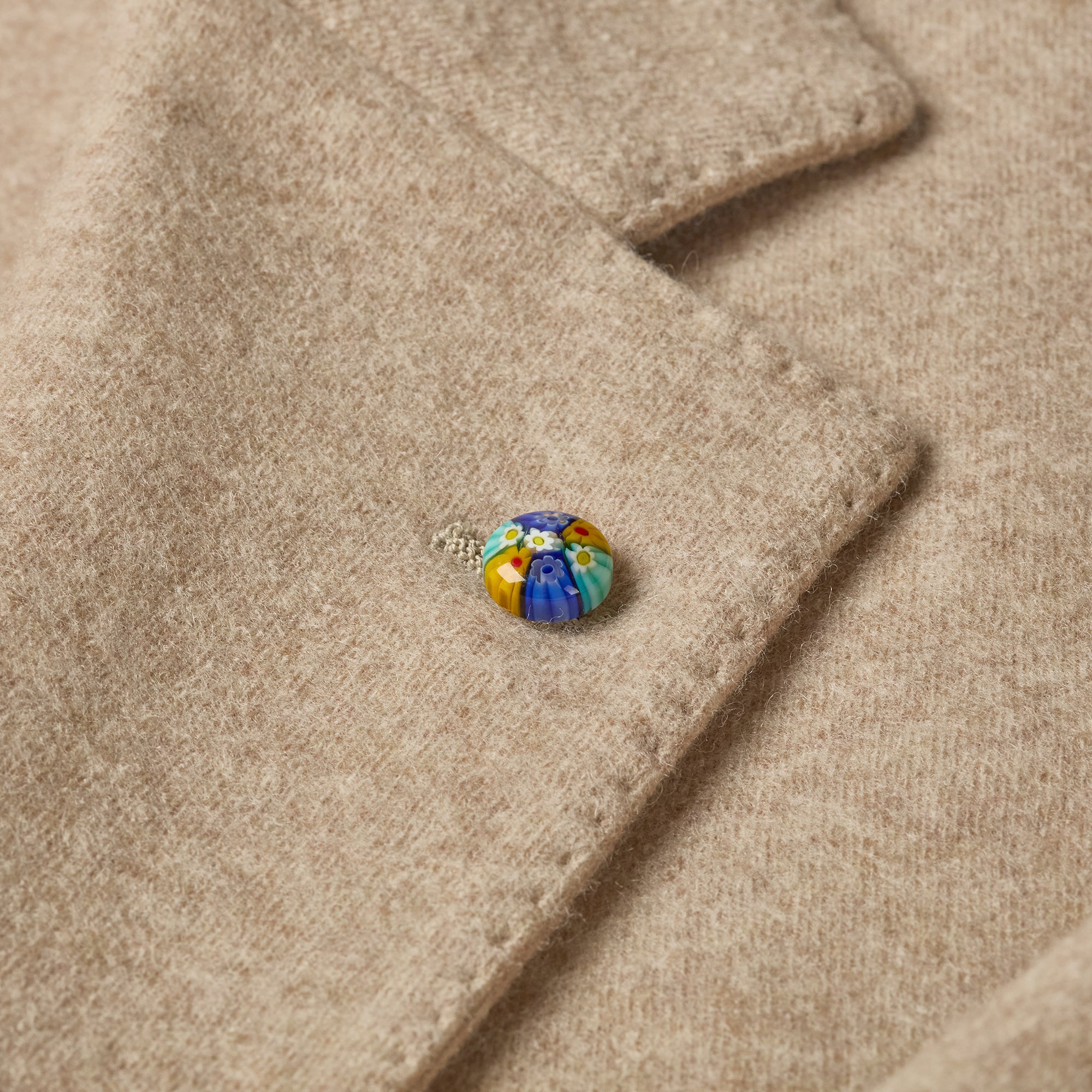 Belvest Beige Wool / Cashmere Blazer - Mandelli UK