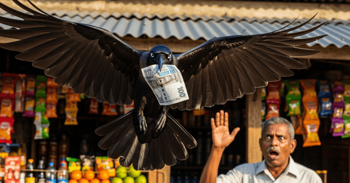 The Padukka Crow Heist: A Feathered Thief is Stealing Money and Patience