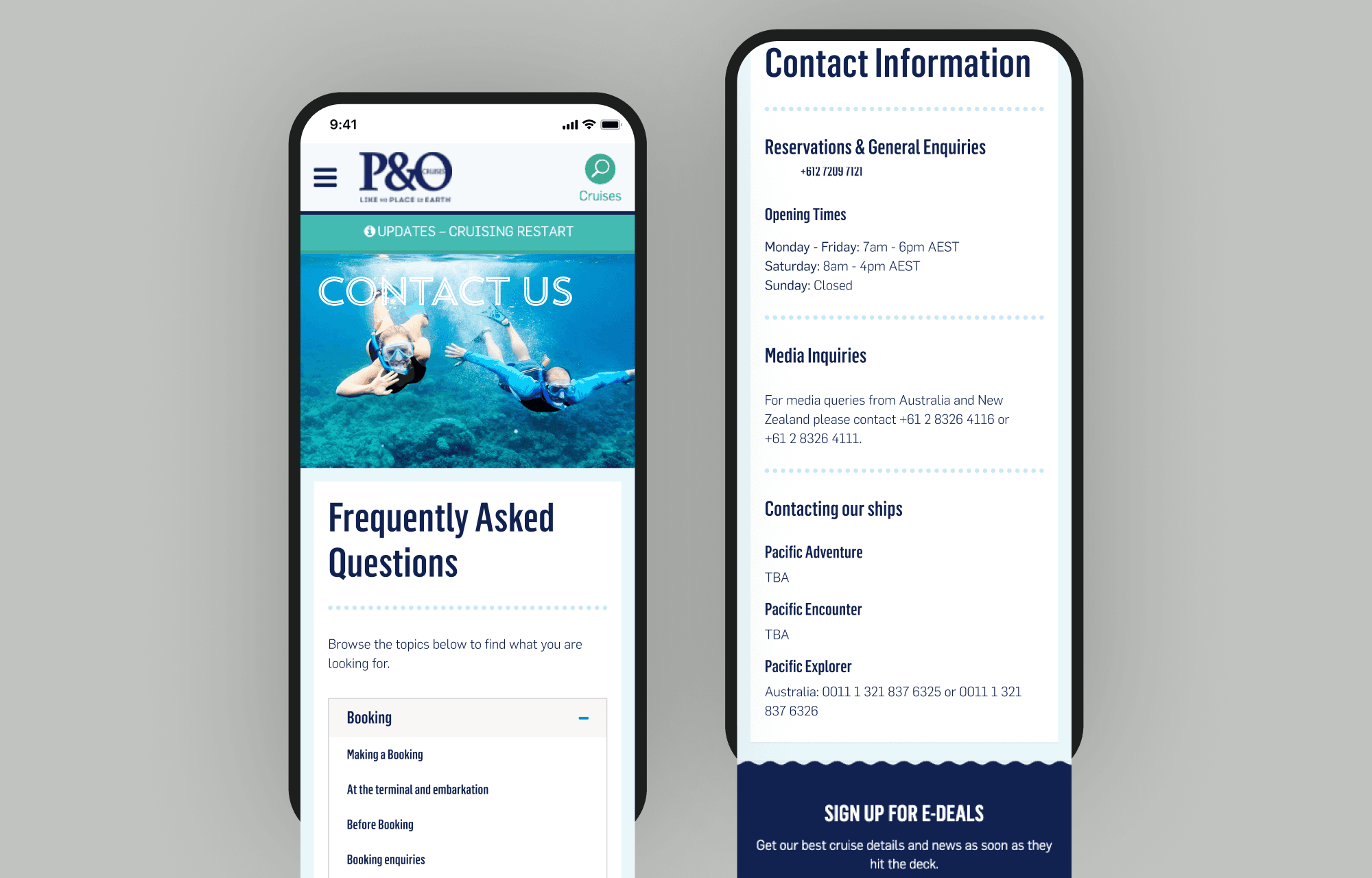 Mobile screen of concept 2