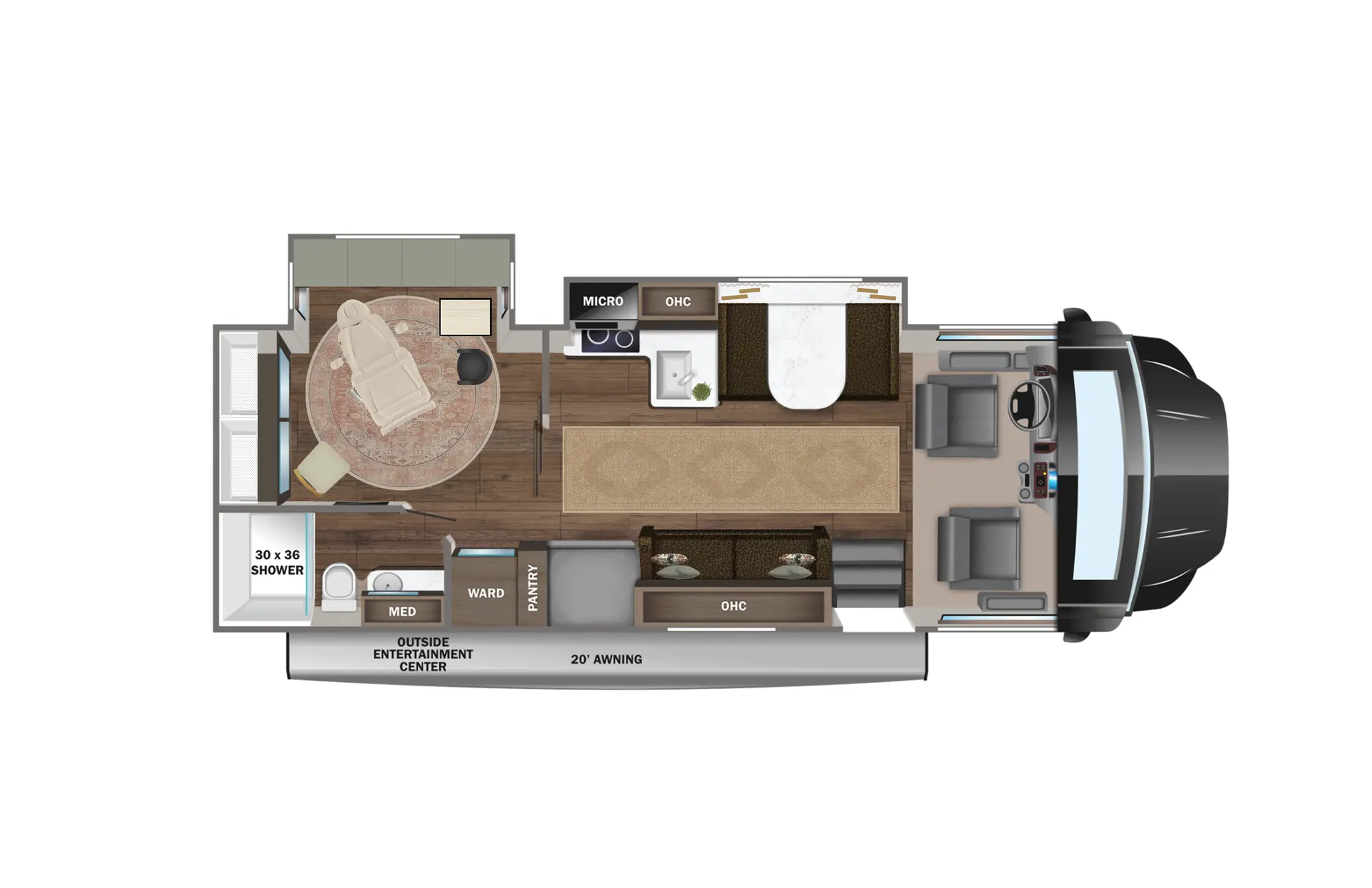 Commercial interior design project featuring warm natural materials and calm layered styling by Mint Interior Design.
