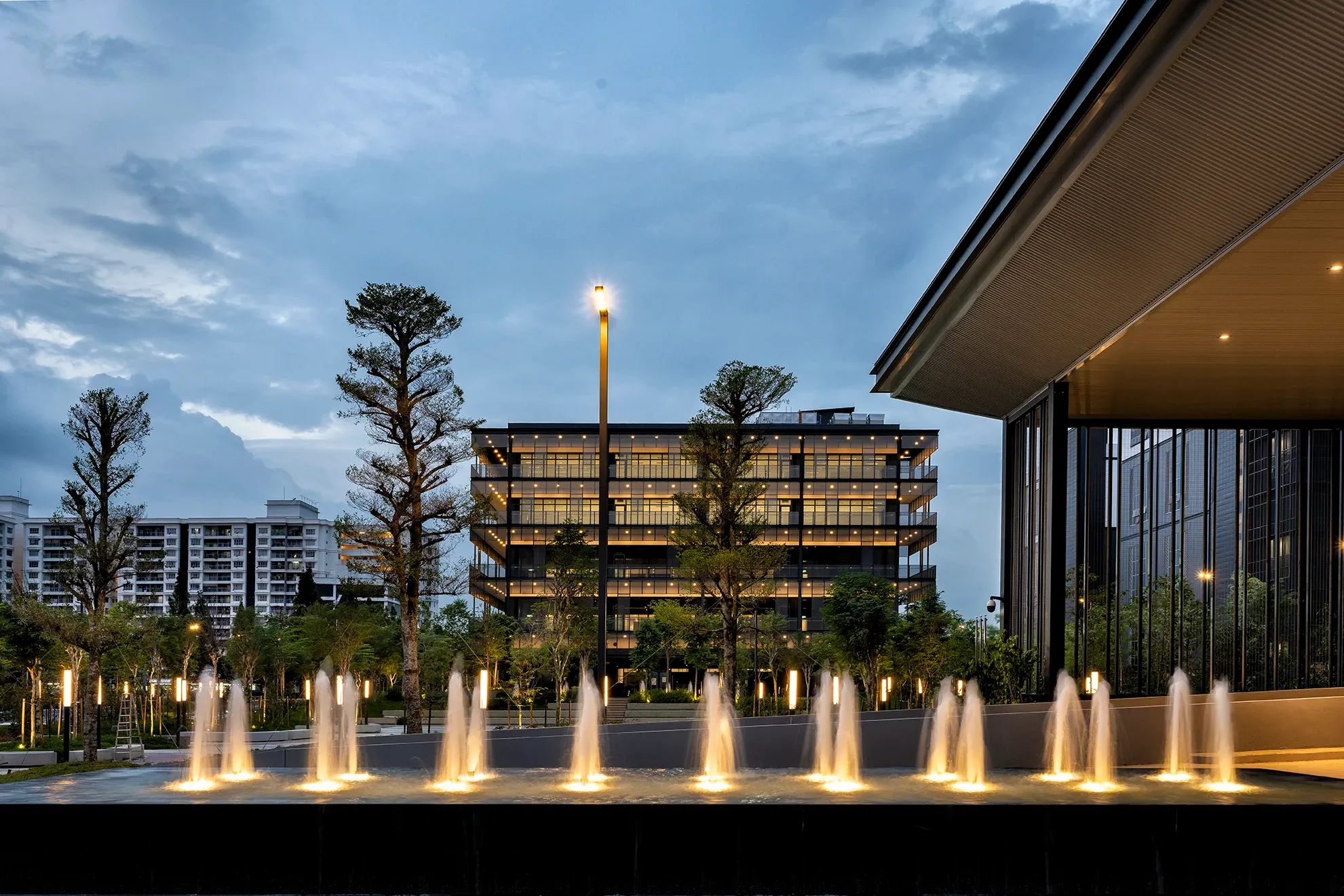 Exterior view of Hap Seng Industrial Hub project by Asima Architects