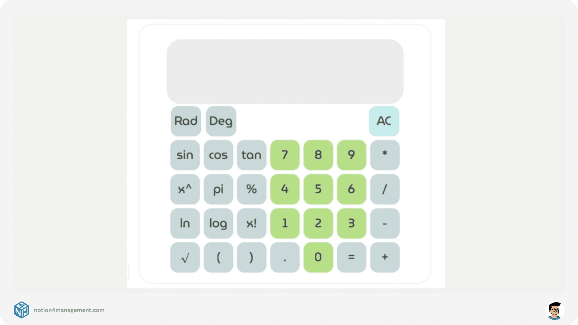 Notion Calculator Widget