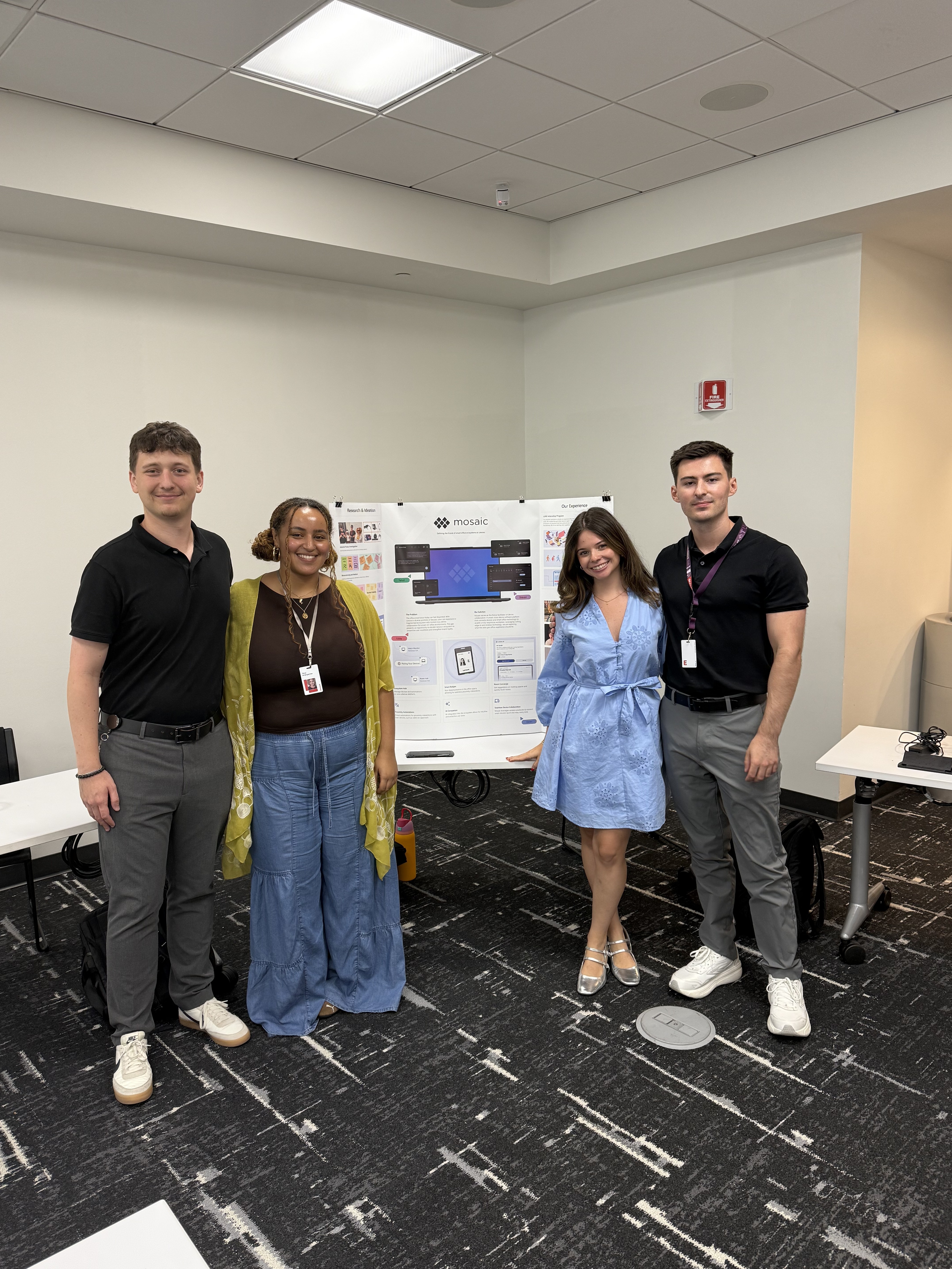 a group of people walking on a sidewalk